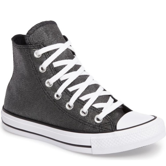 Shimmer Converse High Tops - Picture 2 of 5